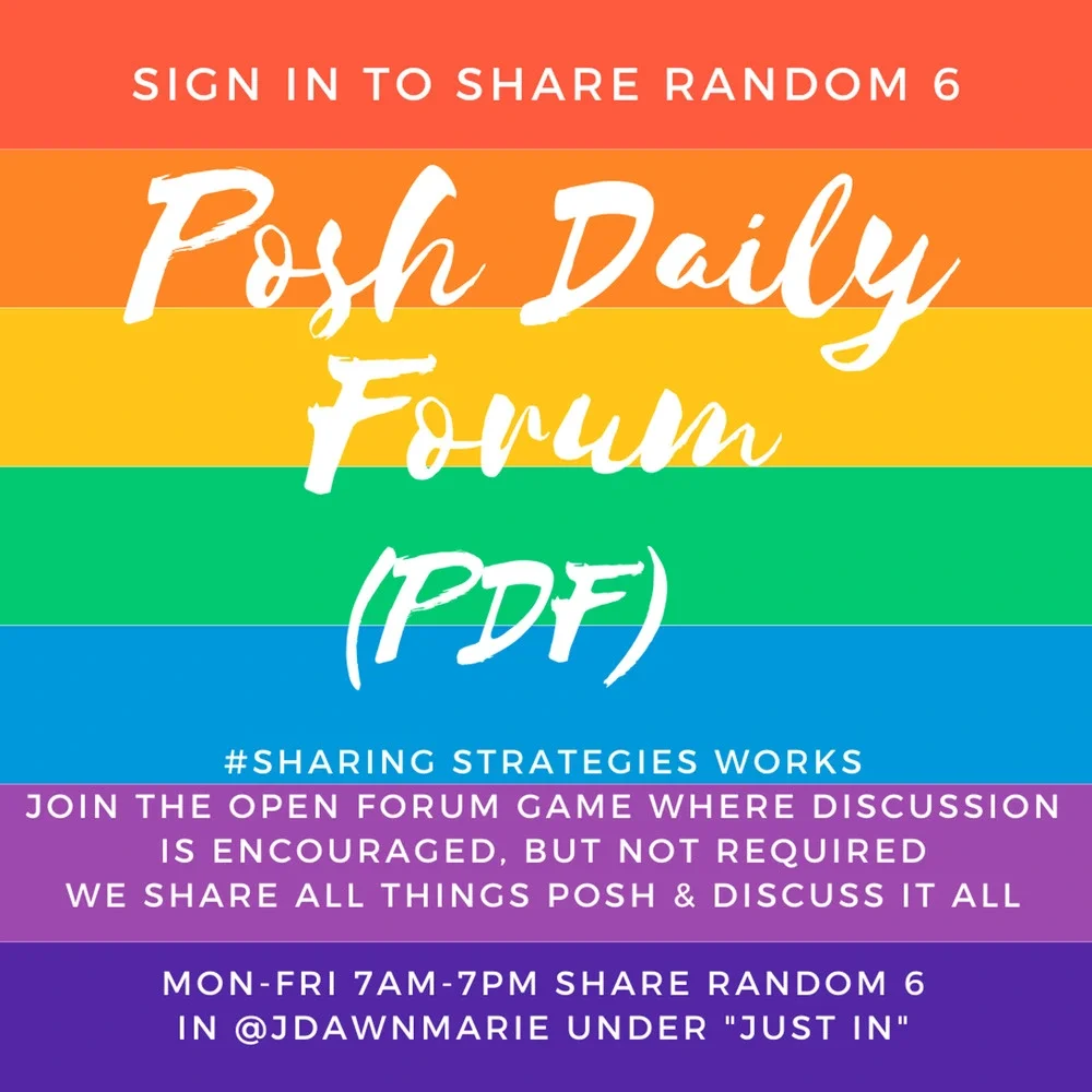 POSH DAILY FORUM (PDF) SHARE GAME SHARE 1/2 DOZEN RANDOM WEDS MARCH 9 WELCOME! - Picture 7 of 9